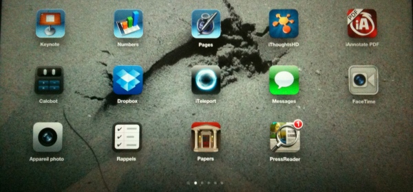 iPad Main Screen